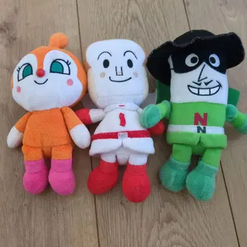 호빵맨 봉제 인형 3체 세트