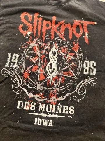 Slipknot 그래픽 밴딩 티셔츠
