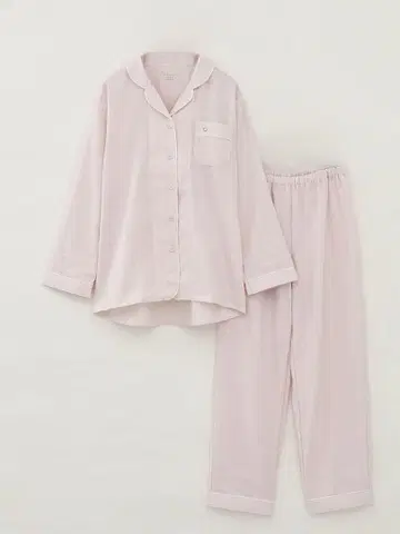 Kaimin Labo 피부 면 실크 더블 거즈 파자마 (여성용)