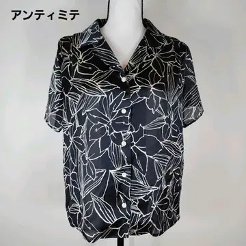 안티미테 INTIMITE 셔츠 올 패턴 프리 사이즈 블랙