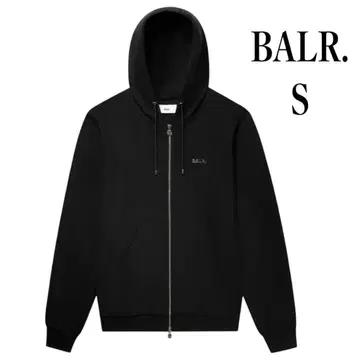 새상품 BALR. 블랙 후드티 S 일본 한정판 / JP Q-SERIES