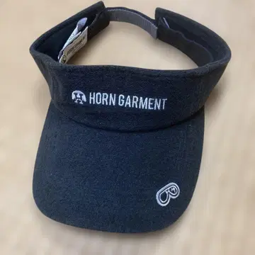 HORN GARMENT 블랙 선바이저