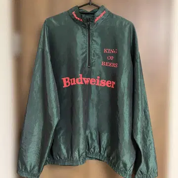 Budweiser 버드와이저 하프 지퍼 나일론 자켓