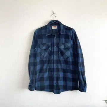 90s Wrangler 플리스 셔츠 M 버팔로 체크 랭글러