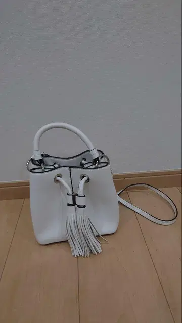 ZARA 태슬 미니 바게트 백 화이트 자라