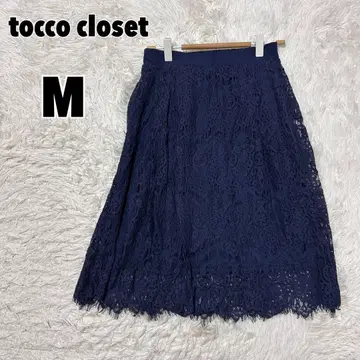tocco closet 토코 클로젯 전체 레이스 플레어 스커트