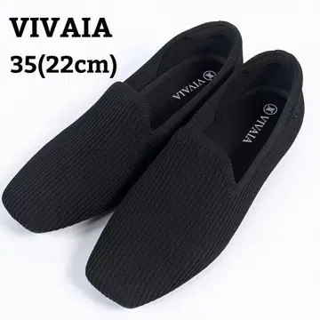 새상품급 VIVAIA Samantha 스퀘어토 로퍼 22cm 블랙
