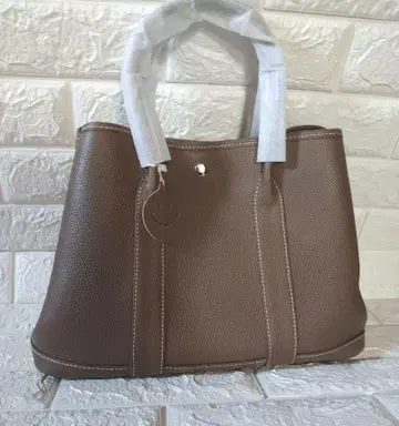 토트백 천연 가죽 브라운 계열 미사용 새상품