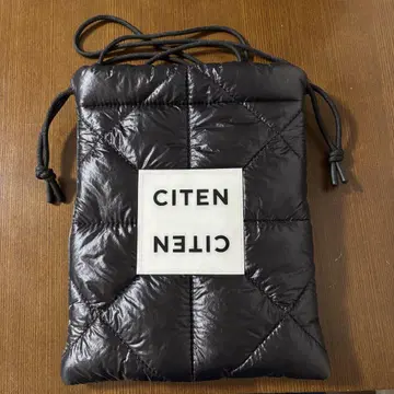 CITEN 퀼팅 숄더백 블랙