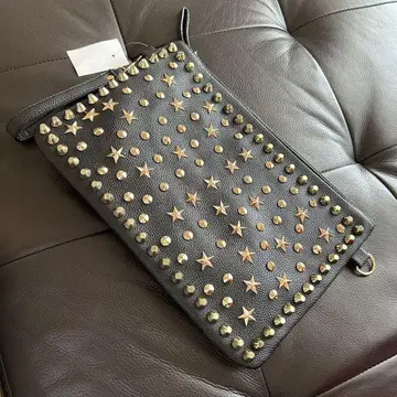 스터드 별 블랙 클러치백 남성용 OK