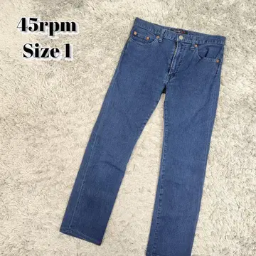 45rpm 크롭 데님 팬츠 스트레치 일본제 9부