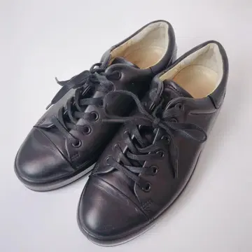 ecco 가죽 신발 스니커즈 23.5cm 블랙 여성용