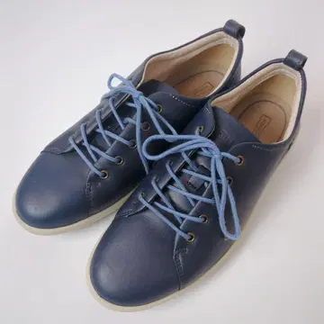 Achillessorbo 23.5cm 가죽 스니커즈 신발끈 네이비