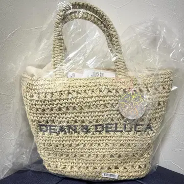 DEAN & DELUCA BEAMS 크로셰 바스켓 백 S 내추럴