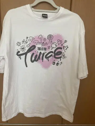 TWICE This is forT 셔츠 L 사이즈 화이트