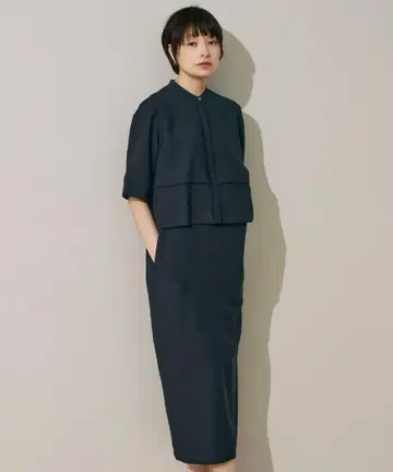 [ 접촉 냉감 워셔블 ] 와셔 트윌 원피스 사이즈 4