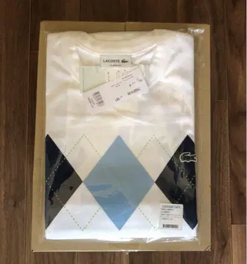 LACOSTE / 라코스테 아가일 프린트 티셔츠 4