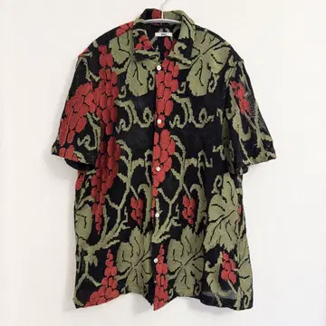 BODE 꽃무늬 메쉬 반팔 셔츠 M/L