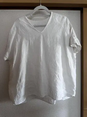 얀마 산업 V넥 블라우스 반팔