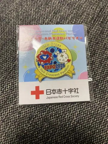 오사카 간사이 엑스포 일본 적십자 한정 미쿠미 콜라보 핀 배지 핀즈