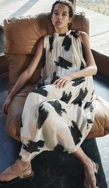 ZARA ZW COLLECTION 프린트 원피스