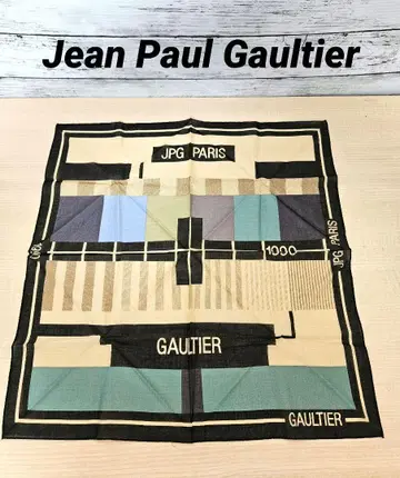 [새상품] Jean Paul Gaultier 1990 기하학 패턴 손수건