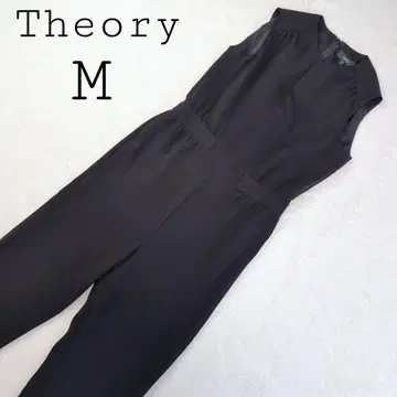 새상품급 theory 블랙 올인원 슬리브리스 M 여성용