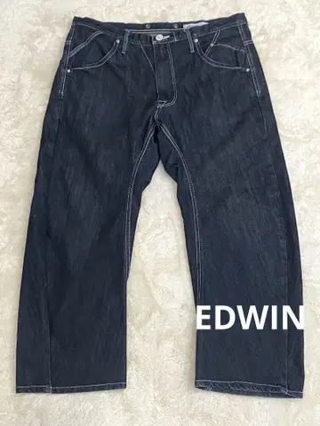 EDWIN 에드윈 입체 재단 데님 팬츠 청바지 L