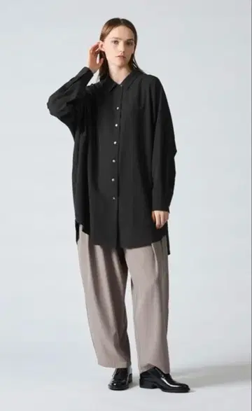 mizuiro ind T/W 트윌 와이드 셔츠 미즈이로 인드 와이드