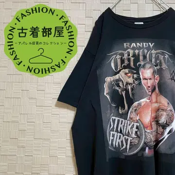 WWE 랜디 오턴 티셔츠 블랙 프로레슬링 포트 & 컴퍼니 XL