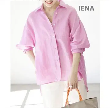 IENA 이에나 라미 리요 셀 셔츠 핑크