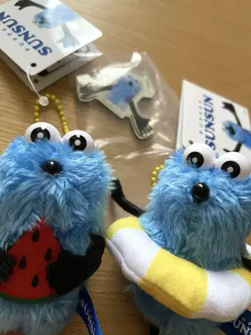 퍼펫 순순 봉제 인형 마스코트 마그넷 3개 세트