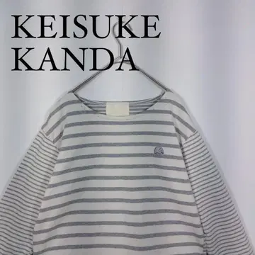 KEISUKE KANDA 케이스케칸다 손바느질 스티치 보더 롱T M