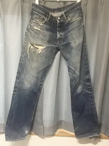 DENIMITE 데미지 데님 w30 빨간색