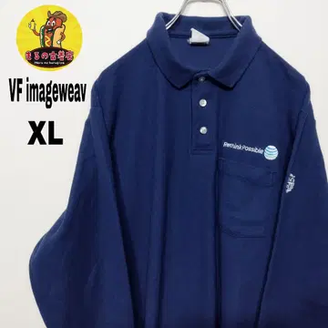 USA 구제 의류 VF imagewear 긴팔 피케 셔츠 XL 네이비