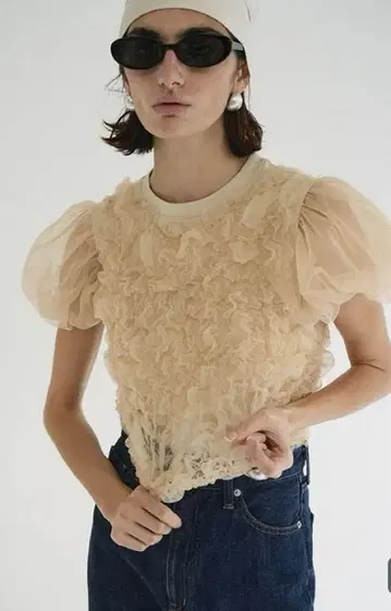 CLANE TULLE VEST LAYERED TOPS
