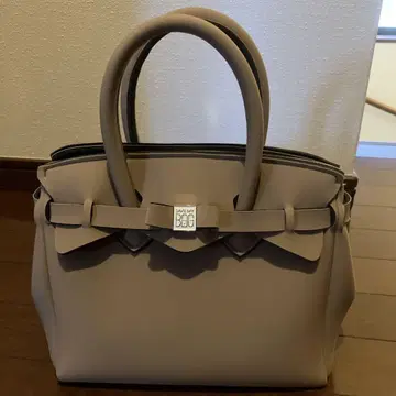 SAVE MY BAG 베이지 핸드백