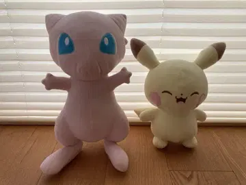 포켓몬 피카츄 뮤우 봉제 인형