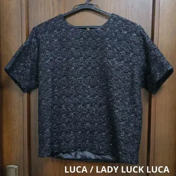 LUCA 루카 트위드 풀오버 반팔 상의
