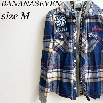 BANANASEVEN 바나나 세븐 후드티 셔츠 블루종 W 지퍼 M