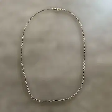 실버 트위스트 체인 목걸이 약 50cm