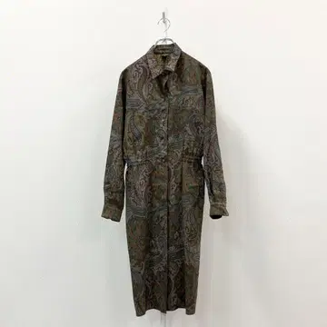 54g10 ETRO 에트로 페이즐리 프린트 레트로 셔츠 원피스 44