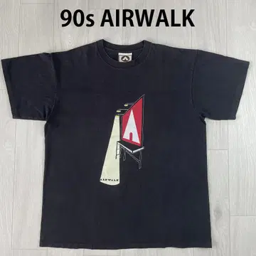 90년대 USA 제작 AIRWALK 에어워크 싱글 스티치 티셔츠 L