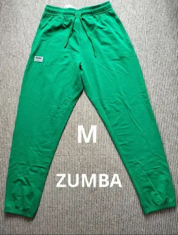 ZUMBA 그린 팬츠 M 사이즈 여성용 남성용 남녀공용 새상품