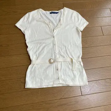 Ralph Lauren 반팔 니트 S 아이보리