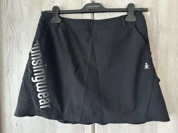 먼싱웨어 블랙 프릴 스커트 L 사이즈