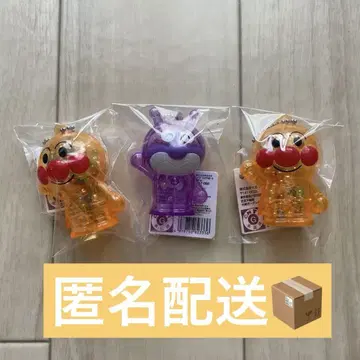 가자! 호빵맨 바스락 바스락 클리어 키링 미개봉 새상품 3개 세트