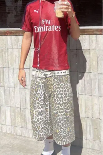 Leopard Jorts