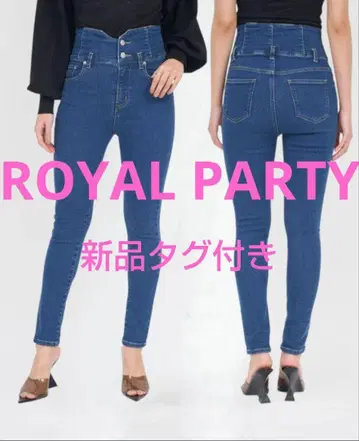 ROYAL PARTY 택 포함 새상품 스키니 데님 하이웨스트