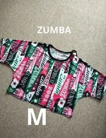 ZUMBA 컬러풀 크롭 티셔츠 M 남성/여성 남녀 공용 새상품